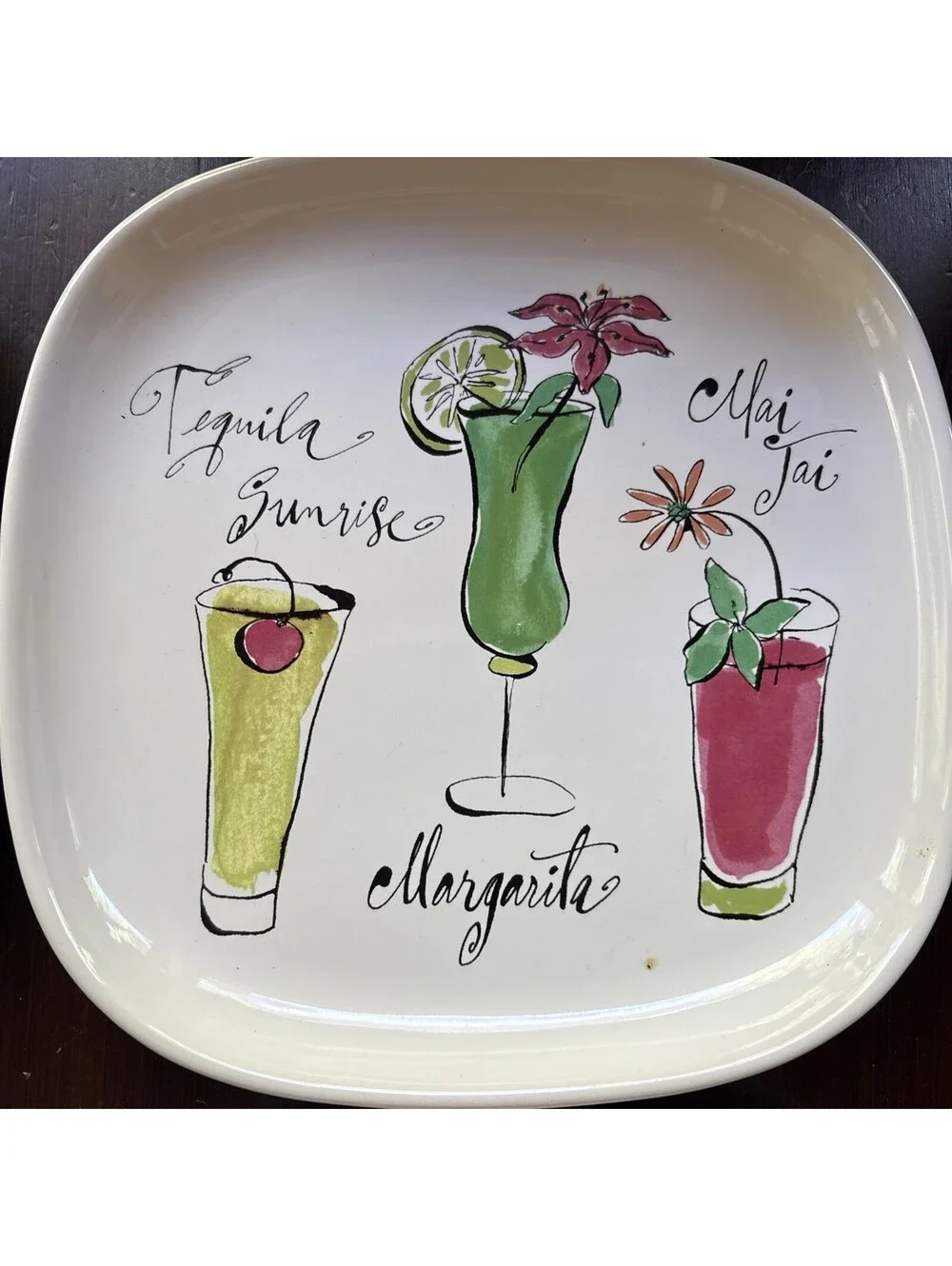 ROSANA MARTINI PLATE SET OF FOUR - ADORABLE 7.5”x 7.5”